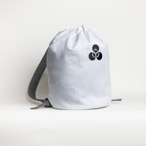 White Senshi Bag with grey straps – Martial Arts Inspired Carry Gear by Senshi Original. 